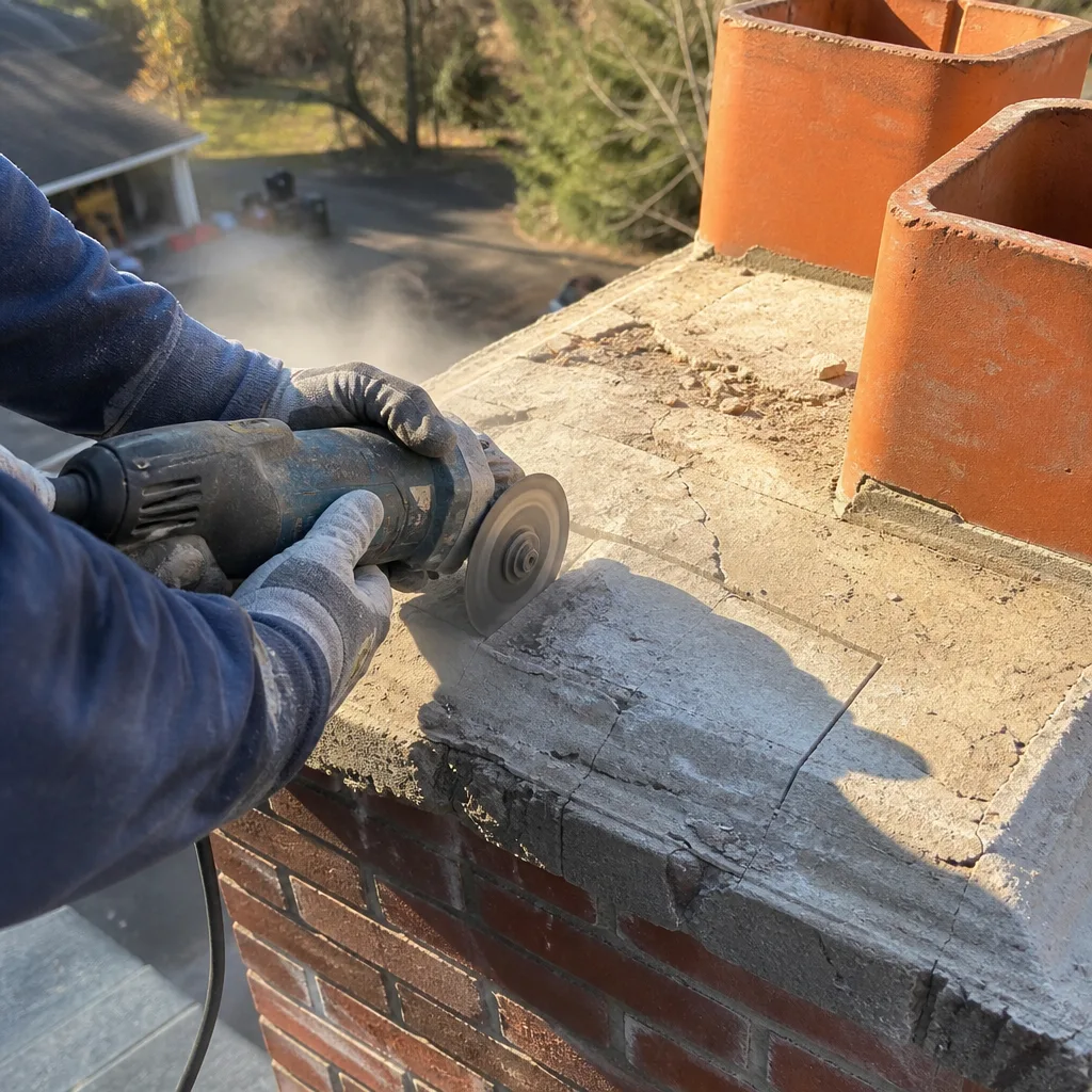 Chimney Cap & Crown Installation